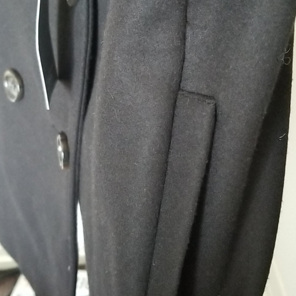 NWT Sears classic peacoat w faux fur collar - Picture 6 of 10
